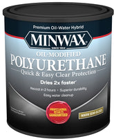 Minwax 630200444 Polyurethane, Semi-Gloss, Liquid, Clear, 1 qt, Can